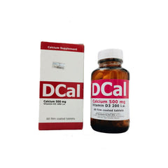 Dcal Calcium 500mg + Vitamin D3 Tablet