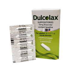 Dulcolax 10mg Contact Laxative for Adult Suppositories