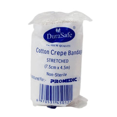 Durasafe Cotton Crepe Stretched Bandage (7.5cmx4.5m)