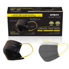 Empro C-series Aerofit 3ply Surgical Face Mask - Black