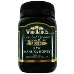 Woodlands Organic Manuka Honey Mg 450