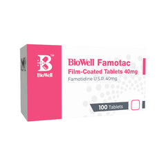 Biowell Famotac 40mg Film-Coated Tablet