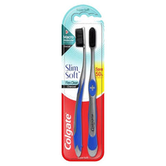 Colgate Tooth Brush Slim Soft Flex Clean Charcoal Ultra Soft