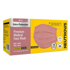 Neutrovis Premium 4Ply Face Mask (Merlot - Pink)