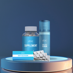 Triple Power: Defend, Regrow, Fortify from Within (Finasteride +  Hair Growth Serum  + Supplement)