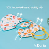 Durio 901K Kid's 3D Disposable Respirator