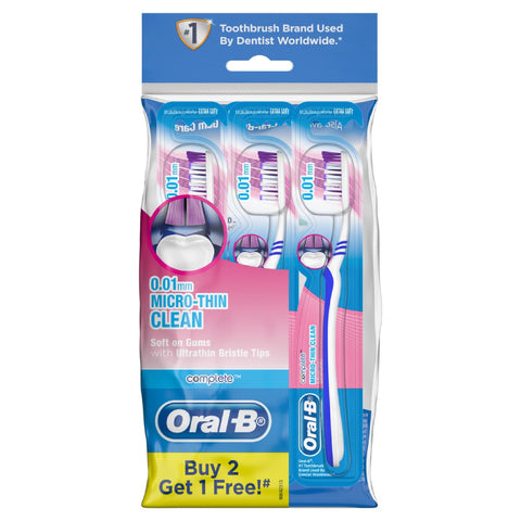 Oral B Complete Micro-Thin Clean Extra Soft Tooth Brush