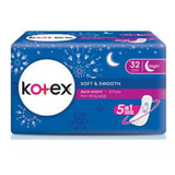 Kotex Soft & Smooth Overnight Non Wings 32cm