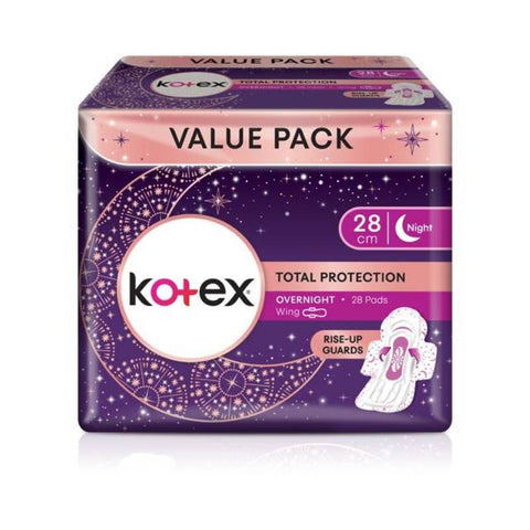 Kotex Total Protection Overnight Wing 28cm