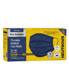 Neutrovis Premium Medical 4Ply Face Mask (Denim Blue)