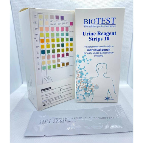 BioTest Urine Reagent Strips 10 Parameter