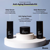 AndSons Anti-Aging Essential Kit (Tretinoin 0.0125% Cream + Moisturiser + Serum)