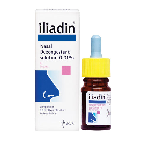 Iliadin 0.01% Decongestant Nasal Drops for Infants